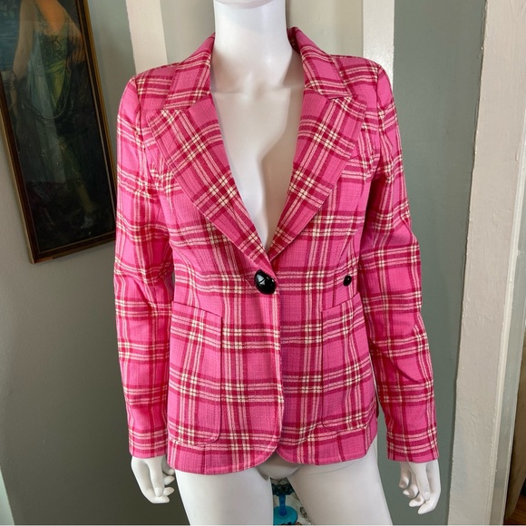 Smythe Jackets & Blazers - Smythe Duchess Tonal Pink Plaid Blazer Jacket XSmall XS 0 Suit